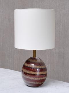 Kent Eriksson Pair of Kent Eriksson Glazed Ceramic Oval Table Lamps Designhuset Sweden 1970s - 4413413
