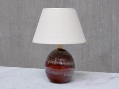 Kent Eriksson Pair of Kent Eriksson Glazed Ceramic Oval Table Lamps Designhuset Sweden 1970s - 4469013