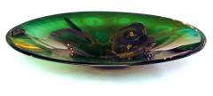 Kent Forrest Ipsen Kent Forrest Ipsen Studio Glass Centerpiece Green with Purple and Yellow Accents - 1235662