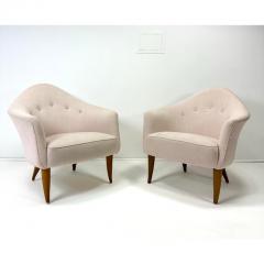 Kerstin H rlin Holmquist 1950s Pair of Kerstin Horlin Holmquist Little Adam Chairs - 4231906