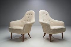 Kerstin H rlin Holmquist Kerstin H rlin Holmquist Adam Pair of Easy Chairs Sweden 1950s - 2856971