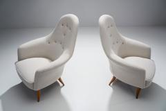Kerstin H rlin Holmquist Kerstin H rlin Holmquist Pair of Stora Adam Easy Chairs Sweden 1950s - 1216845