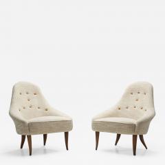 Kerstin H rlin Holmquist Pair of Lilla Eva Chairs by Kerstin H rlin Holmquist Sweden 1950s - 2144731