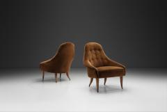 Kerstin H rlin Holmquist Pair of Little Eva Chairs by Kerstin H rlin Holmquist Sweden 1950s - 4580487