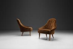 Kerstin H rlin Holmquist Pair of Little Eva Chairs by Kerstin H rlin Holmquist Sweden 1950s - 4580645
