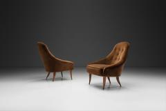 Kerstin H rlin Holmquist Pair of Little Eva Chairs by Kerstin H rlin Holmquist Sweden 1950s - 4580646
