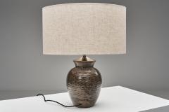 Kerttu Suvanto Vaajakallio Stoneware Table Lamp by Kerttu Suvanto Vaajakallio Finland ca 1930s - 4701691