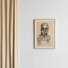 Kevin McLean Original Brutalist Drawing Portrait 23 by Kevin McLean in Charcoal 2023 - 3814373