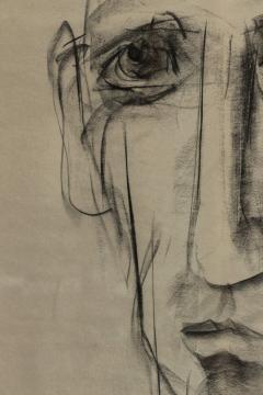 Kevin McLean Original Brutalist Drawing Portrait 24 by Kevin McLean in Charcoal 2023 - 3814384