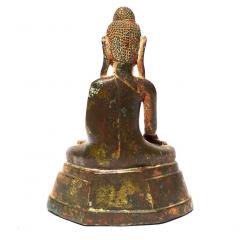 Khmer Bronze Maitreya Buddha 17th 18th Century with Writings - 3078582