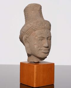 Khmer Sandstone Buddha Shiva Head 11th Century - 3009314