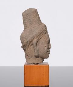 Khmer Sandstone Buddha Shiva Head 11th Century - 3009315