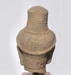 Khmer Sandstone Buddha Shiva Head 11th Century - 3009316