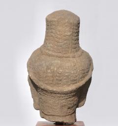 Khmer Sandstone Buddha Shiva Head 11th Century - 3061363