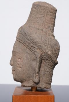 Khmer Sandstone Buddha Shiva Head 11th Century - 3061366