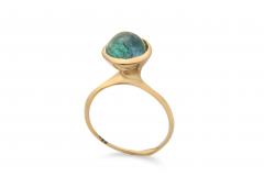 Kika Alvarenga Blue and Green Tourmaline Yellow Gold Flor Stacking Rings Kika Alvarenga 2024 - 4711245