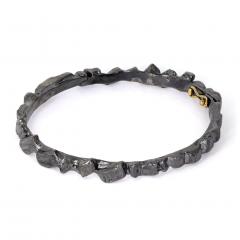 Kika Alvarenga Kika Alvarenga Oxidized Sterling Silver Beyond Bangle Bracelet - 4788927
