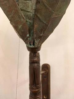 Kim Moltzer Three Kim Moltzer French Bronze 1980s Wall Lights - 1260042