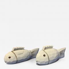 Kim Yikyung Pair of Contemporary Porcelain Carp - 3345163