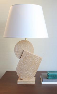 Kimille Taylor Natural Cerused Oak Table Lamps by Kimille Taylor Pierre  - 291532