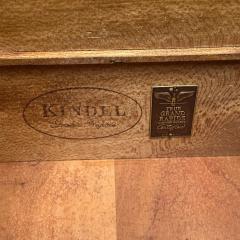 Kindel Hollywood Regency Style Dresser Matte Black Brass USA 1970s - 3544998