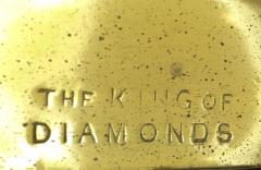 King of Diamonds Brass Candlesticks a Pair - 3307524