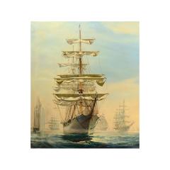 Kipp Soldwedel Operation Sail New York Harbour Oil Painting - 640580