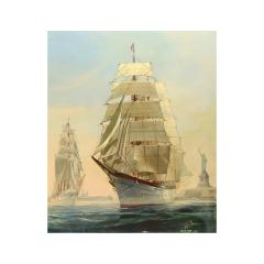 Kipp Soldwedel Operation Sail New York Harbour Oil Painting - 640581