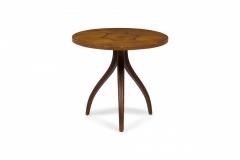 Kipp Stewart Kipp Stewart For Drexel Wooden Inlay Hexagon Circular Tripod End Side Table - 3170059