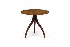 Kipp Stewart Kipp Stewart For Drexel Wooden Inlay Hexagon Circular Tripod End Side Table - 3170061