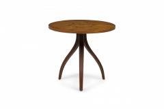 Kipp Stewart Kipp Stewart For Drexel Wooden Inlay Hexagon Circular Tripod End Side Table - 3170063
