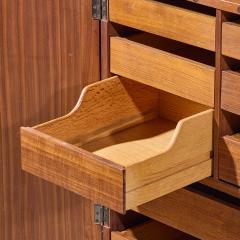 Kipp Stewart Kipp Stewart for Calvin Mid Century Walnut and Cane Front Cabinet Armoire - 4622032