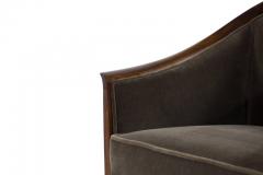 Kipp Stewart Kipp Stewart for Directional Walnut Frame Lounge Chairs - 497102