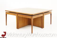 Kipp Stewart Kipp Stewart for Drexel Declaration Black Laminate and Walnut Nesting Table Set - 2580548