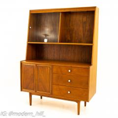 Kipp Stewart Kipp Stewart for Drexel Declaration Mid Century Walnut Buffet and Hutch - 2580586