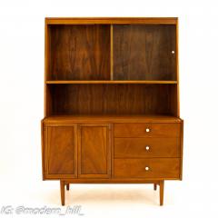 Kipp Stewart Kipp Stewart for Drexel Declaration Mid Century Walnut Buffet and Hutch - 2580587