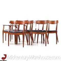 Kipp Stewart Kipp Stewart for Drexel Declaration Mid Century Walnut Dining Chairs Set of 8 - 3684731