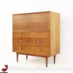 Kipp Stewart Kipp Stewart for Drexel Declaration Mid Century Walnut Highboy Gentlemans Chest - 2580529