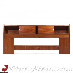 Kipp Stewart Kipp Stewart for Drexel Declaration Mid Century Walnut King Storage Headboard - 3554334