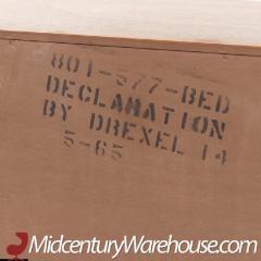 Kipp Stewart Kipp Stewart for Drexel Declaration Mid Century Walnut King Storage Headboard - 3554336