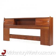 Kipp Stewart Kipp Stewart for Drexel Declaration Mid Century Walnut King Storage Headboard - 3554340