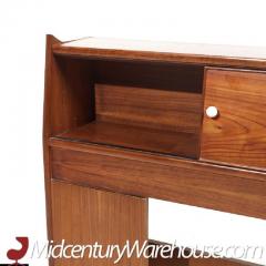 Kipp Stewart Kipp Stewart for Drexel Declaration Mid Century Walnut King Storage Headboard - 3554384