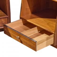 Kipp Stewart Kipp Stewart for Drexel Declaration Midcentury Walnut Floating Nightstand Pair - 4592036
