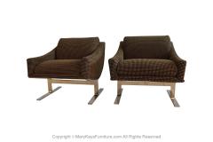 Kipp Stewart Mid Century Kipp Stewart Arc Lounge Chairs for Directional - 2990257