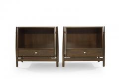 Kipp Stewart Pair of Walnut End Tables by Kipp Stewart 1950s - 1173618