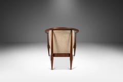 Kipp Stewart Set of Two 2 Mid Century Modern Horseshoe Lounge Chairs in Walnut - 3368192