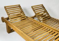 Kipp Stewart Teak Double Chaise Lounges by Kipp Stewart for Summit Furniture - 3067944