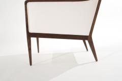 Kipp Stewart for Directional Exposed Walnut Frame Lounge Chairs C 1950s - 3356100