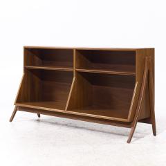 Kipp Stewart for Drexel Declaration Mid Century Walnut Bookcase Shelf - 4039435