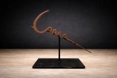 Kirdi Forged Iron Currency Sculptural Tribal Blade West Central Cameroon - 4525271